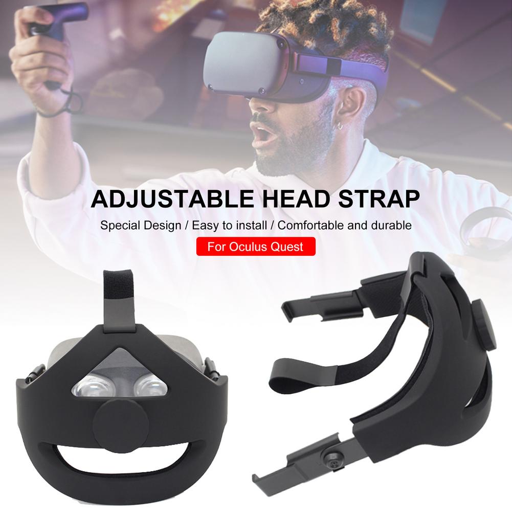 Vr Headset Hoofd Riem Hoofdband Voor Oculus Quest Vr Helm Verstelbare Lederen Hoofd Band Verminderen Hoofd Druk Ar Accessoires