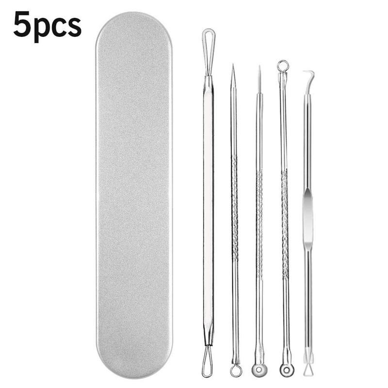 Agujas para quitar espinillas y acné, limpiador de puntos negros, herramientas de belleza para el cuidado de la piel, Unisex, T6E1