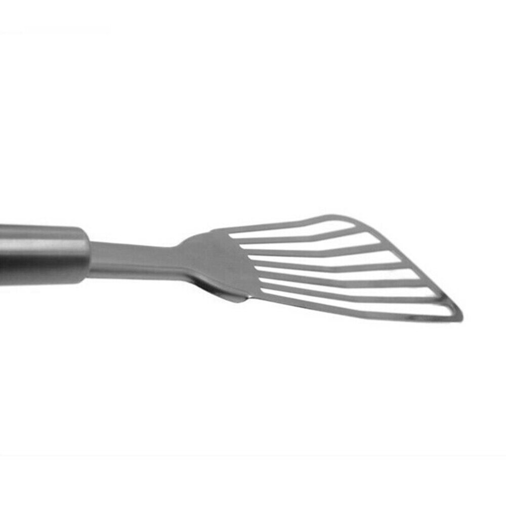 Non-stick spade i rostfritt stål stekspatel köksredskap köksredskap fisk skiva läckande spade köksredskap