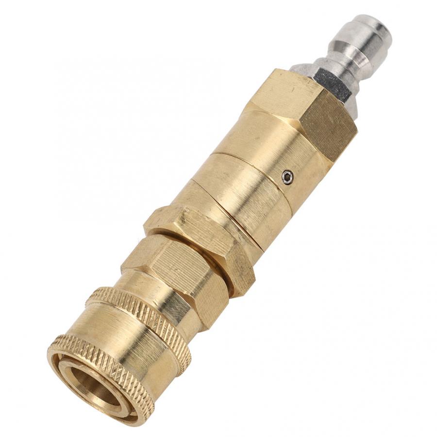 Pressure Washer High Pressure Washer Adapter 360 Degrees Rotation 1/4in Brass Quick Coupling Adapter Hidrolavadora Portatil