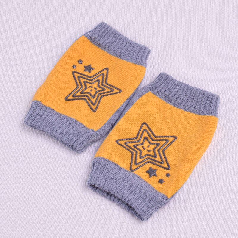 Rodilleras para bebé, Protector de codo y rodilla para gatear, estampados de estrellas de algodón, antideslizantes, calentadores de piernas para niños y niñas