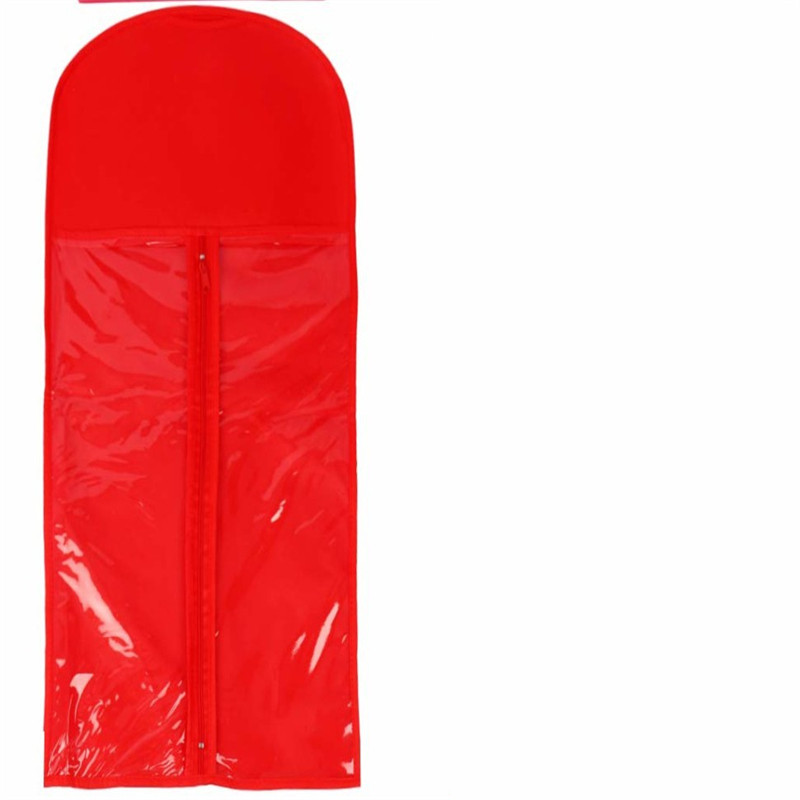 Sac de rangement de perruque Non tissé, housse anti-poussière avec cintre, sac de rangement de perruque Portable de meilleure pour queue de cheval/Clips d&#39;extensions de cheveux: 1 PCS Red