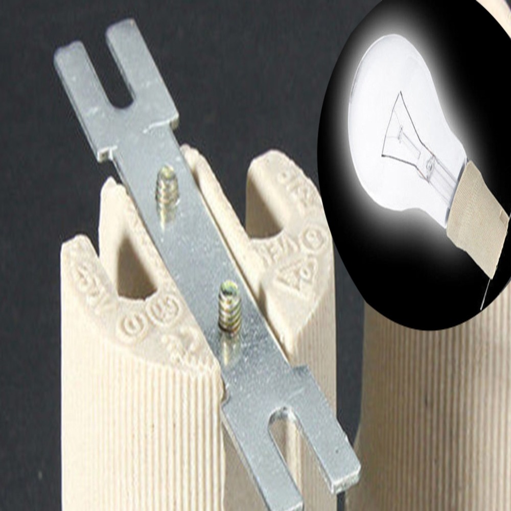 Screw E27 Ceramic Porcelain Socket Light Bulb Holder for E27 Heat Lamps Reptile Pet