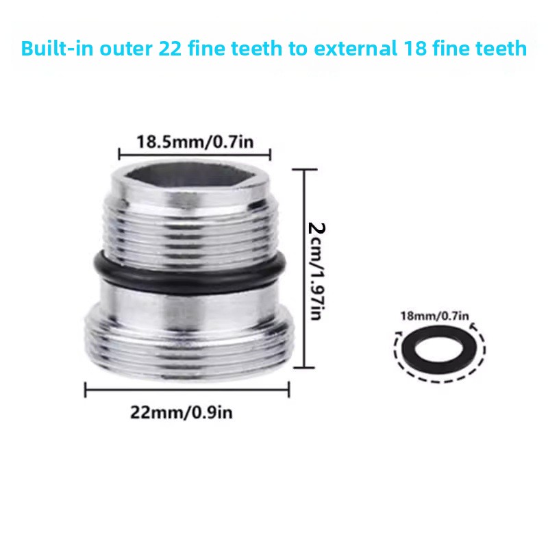 16 18 20 22 24mm G3/4 G1/2 To M22 Connectors Kitchen Aerator Bubbler Water Purifier Adapter Faucet Extend Length Adapters