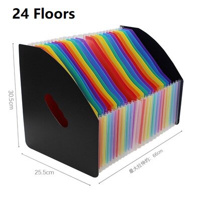 High Capacity A4 File Folder School Document Organiser Envelopes Desk Storage Student Paper Expanding Office Receipt: N