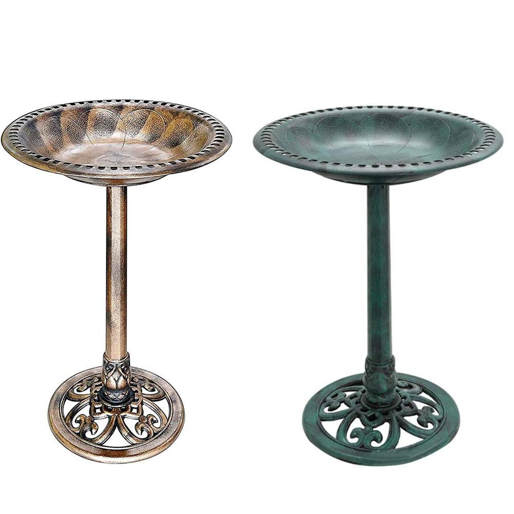 Pedestal 2 en 1 para decoración de jardín, fuente decorativa para exteriores, Vintage para arte Patio, jardín
