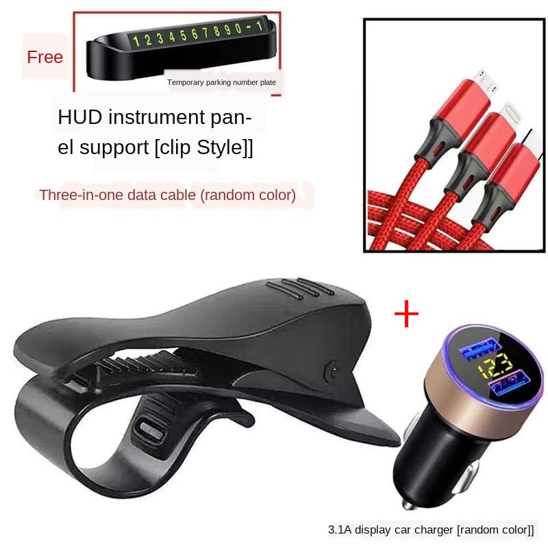 Multifunction Universal Car Dashboard Mount Holder Hud Clip Vehicle Monuted GPS Mobile Phone Support Car Accessories: H