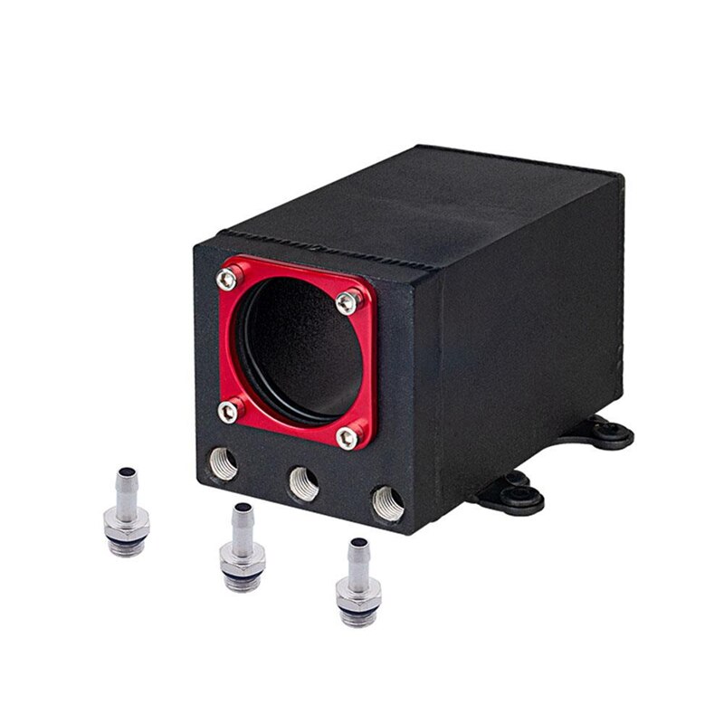 Single Fuel Pump Surge Tank Oil Catch Can Compatible Fuel Tank 8MM AN8 Black Fuel Pump: Default Title