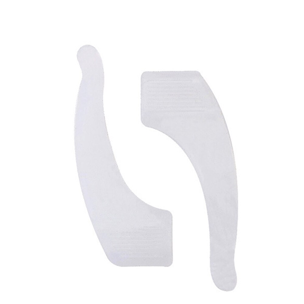 1Pairs Eyewear Anti Slip Siliconen Oorhaak Tempel Tip Houder Ogen Bril Accessoires Effen Kleur Anti Slip Oor Haken siliconen: WHITE