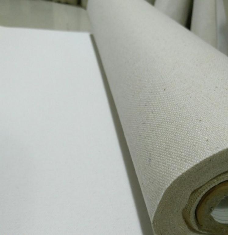 400gsm Linen blend painting blank canvas for hand painted 30/40/50cm wide roll with china post transport