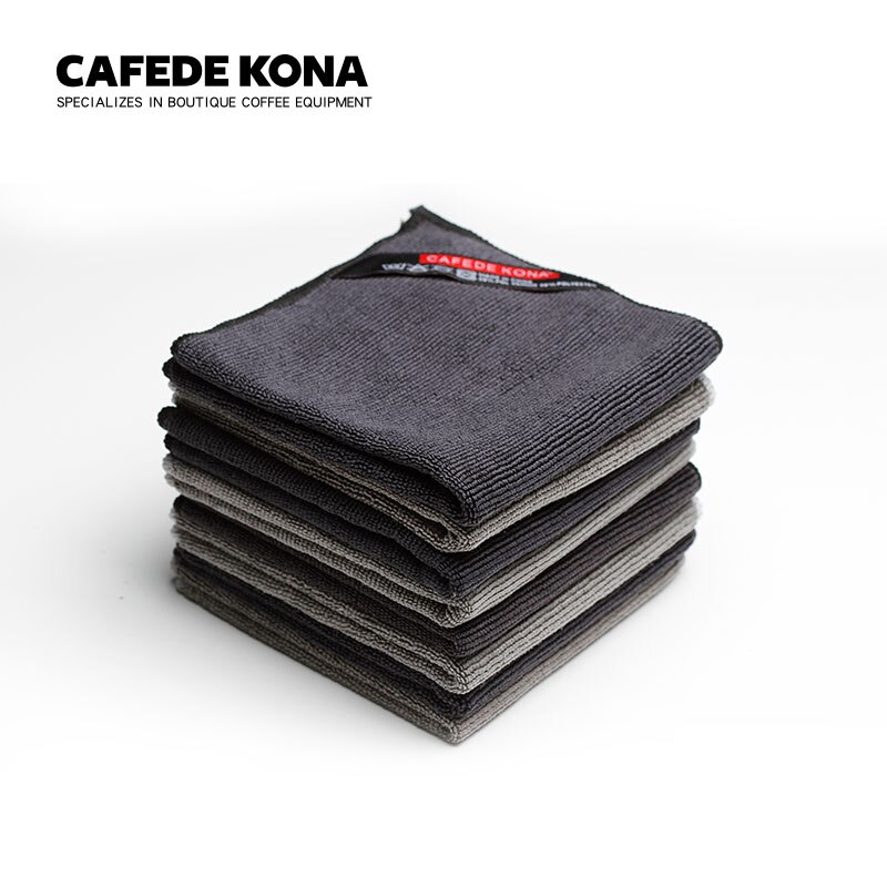 Barista Micro cloth tea towel 4 pcs 30*30cm cleaning up messy spills around on machine cafe cleaning towel Cloth Tableware Towel
