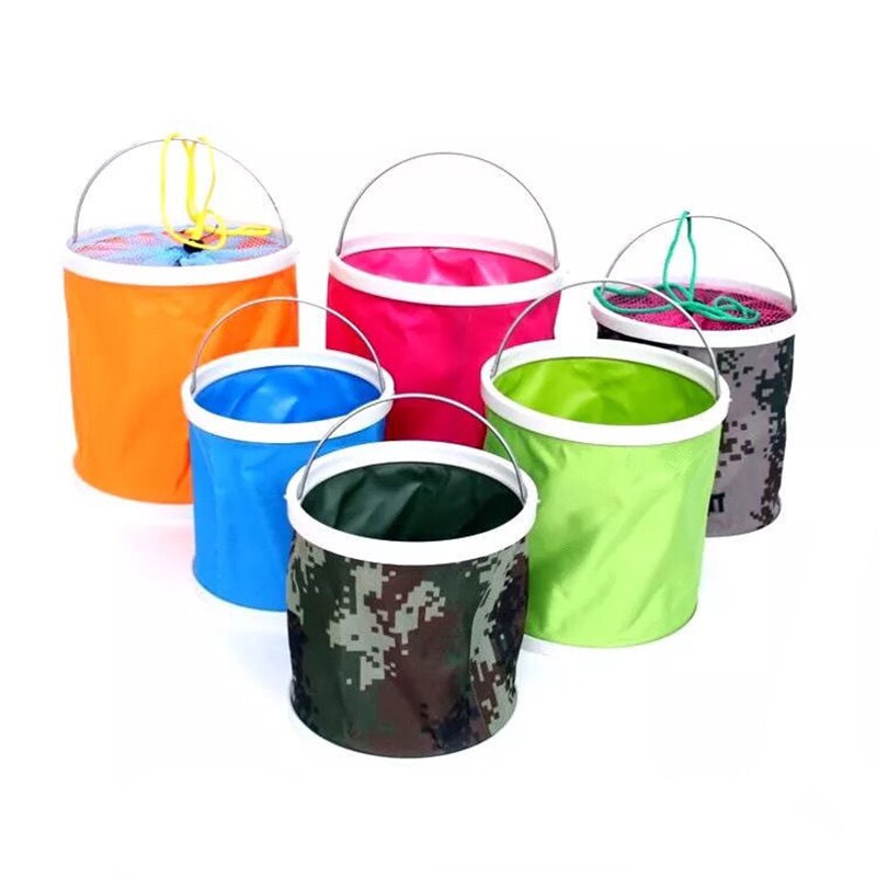 Foldable Fishing Bucket Folding Water Bucket Multifunctional Convenient Car Barrel Fishing Supplies Ultra-light