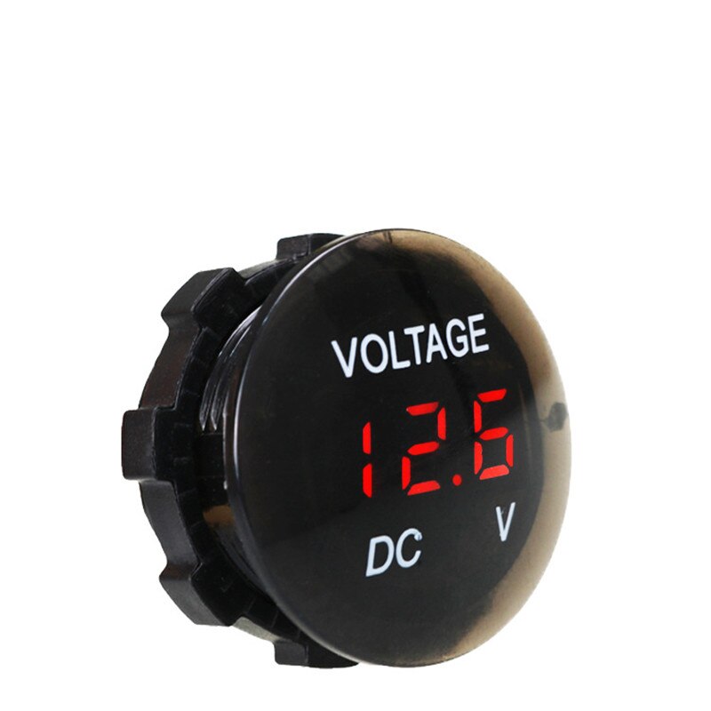 Voltmètre numérique LED ampèremètre voiture moto camion DC 5V-48V panneau tension mètre testeur batterie capacité affichage sur interrupteur