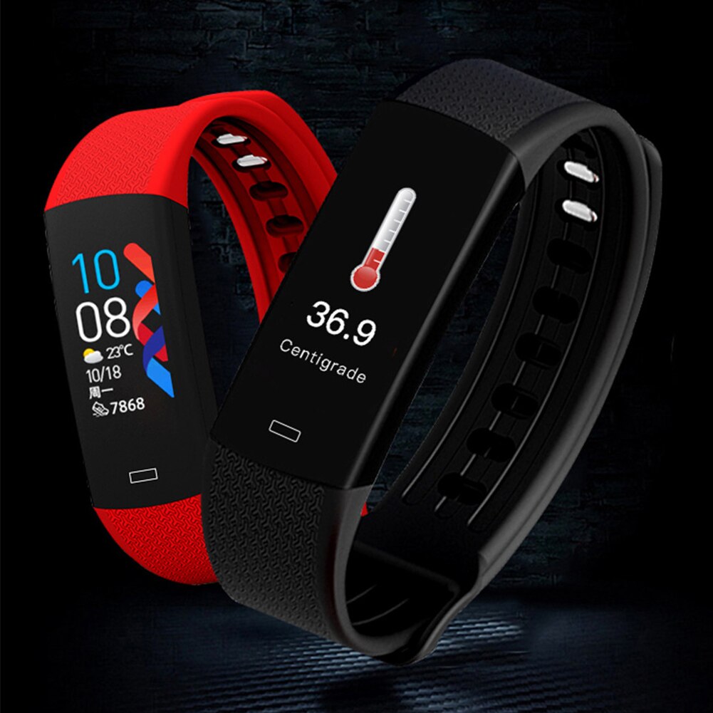 B6W Waterdichte Body Temperatuur Bloeddruk Monitoring Sport Smart Armband