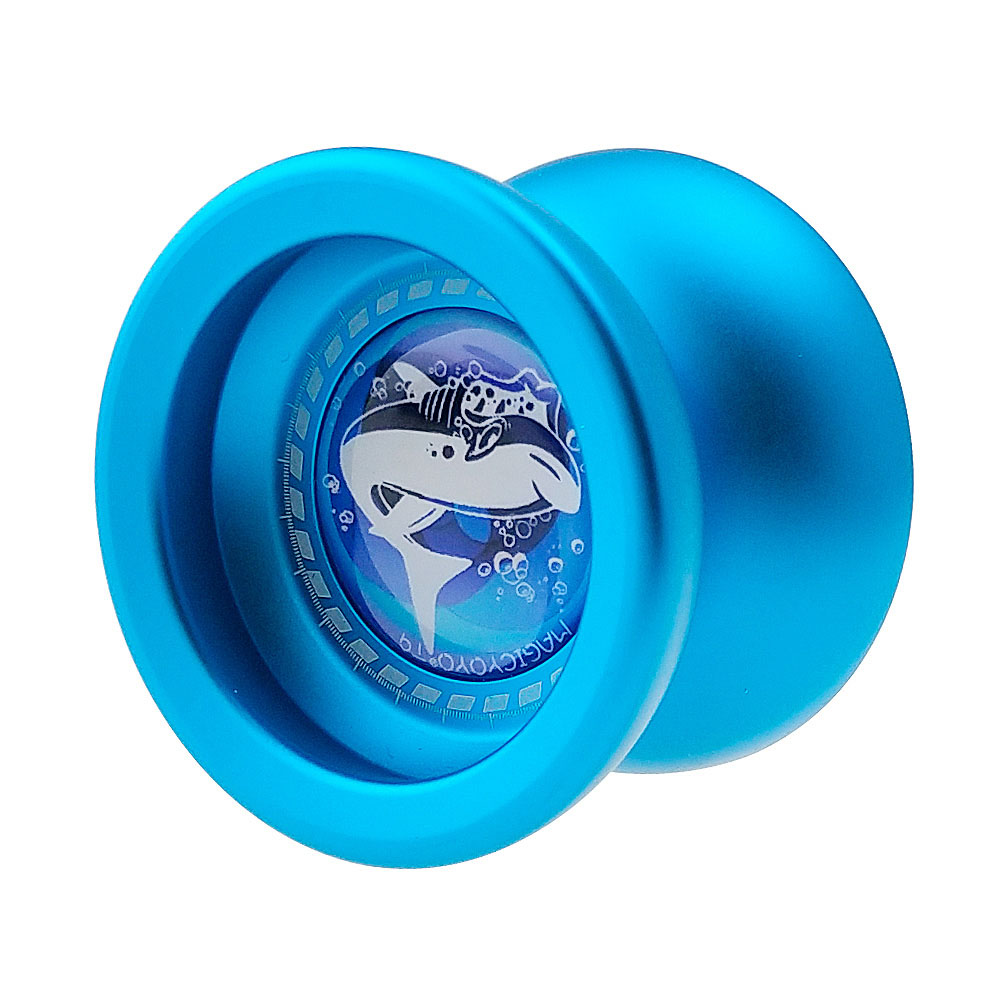 Magic Yoyo Professionele Speelgoed T9 Gepolijst Aluminium Responsieve Reageert Yoyo Bal Klassieke Spin Speelgoed Aankomst: Blauw