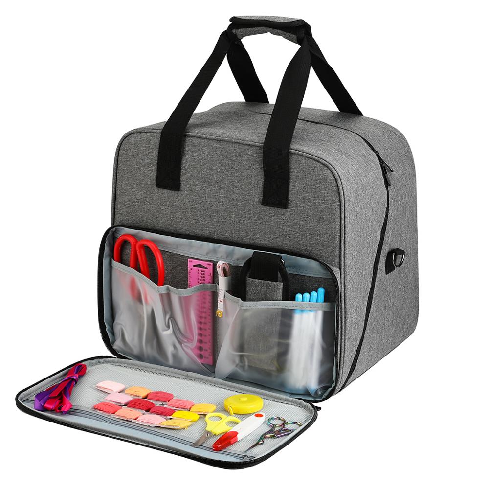Cloth Sewing Machine Storage Bag Large Capacity Knitting Organization Crochet Hooks Sewing Tools Thread Yarn Storage Bag