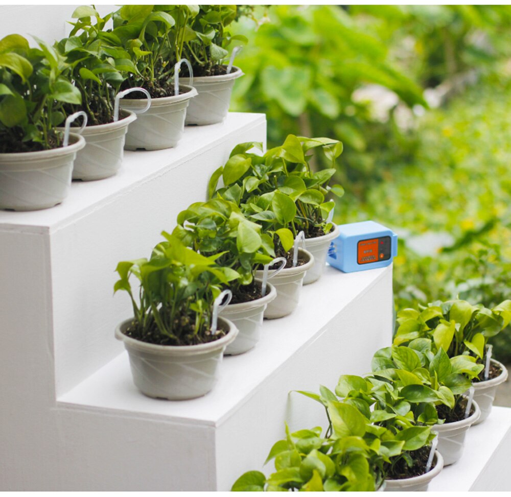 Mobile Phone Remote WIFI Control watering device Intelligent automatic Drip Irrigation System For Garden plant water pump timer