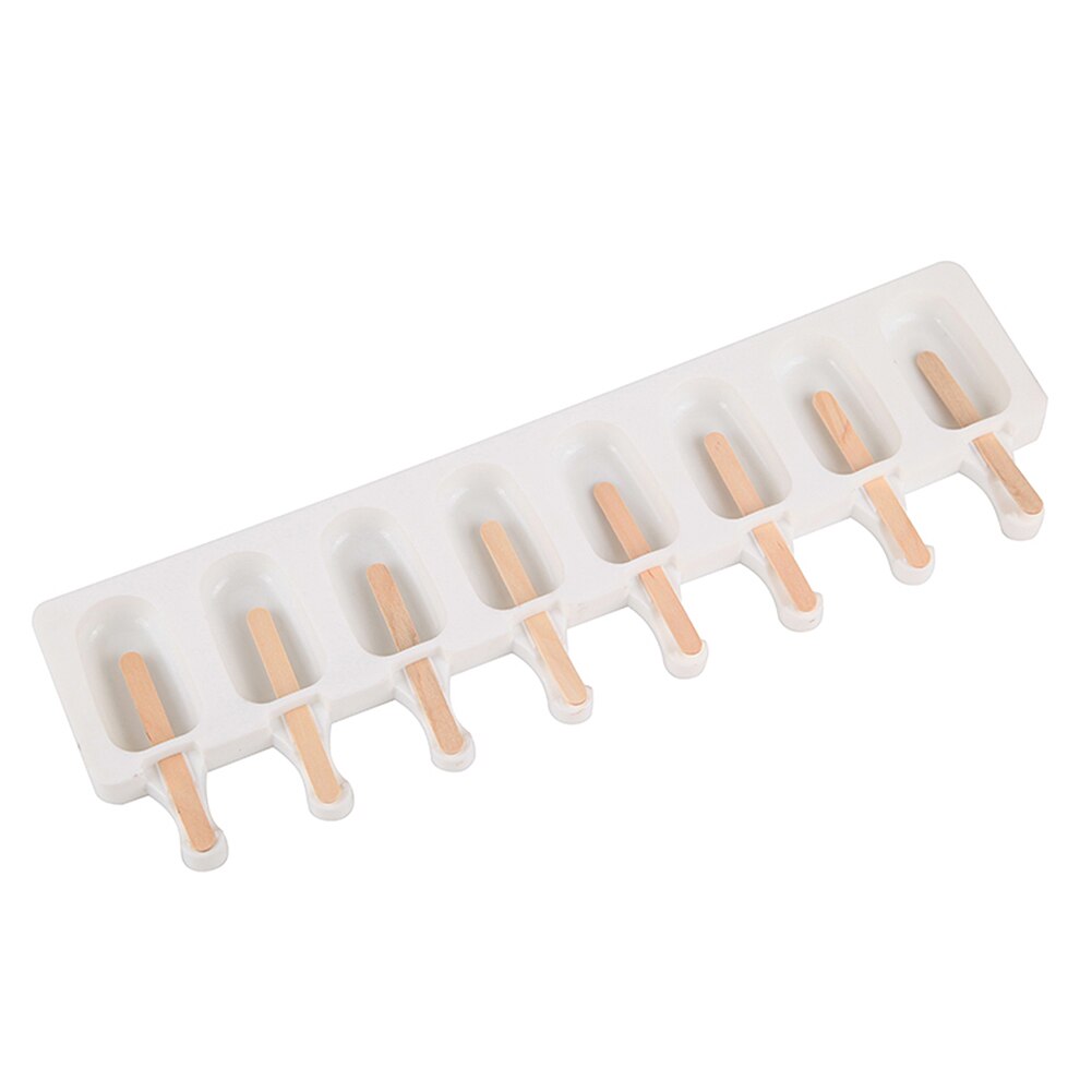 Moule à crème glacée Portable en silicone blanc, 1 pièce, équipement pratique générique réutilisable pour jus de glace