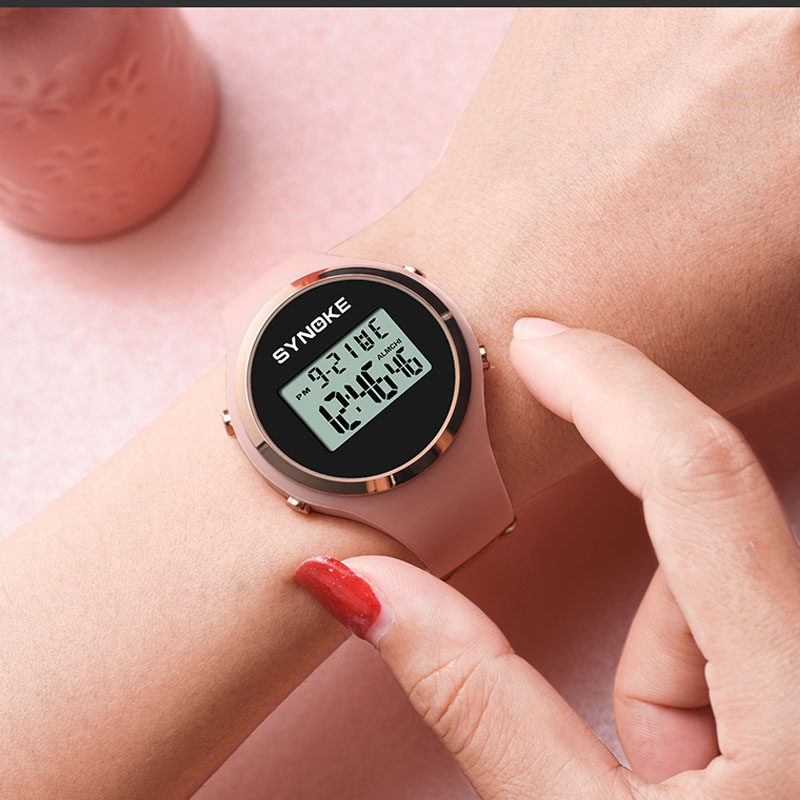 Synoke Sport Frauen Uhren führte digitale Schwimm uhr Frauen multifunktion Ale Armbanduhren Alarm Stoppuhr Damen uhr
