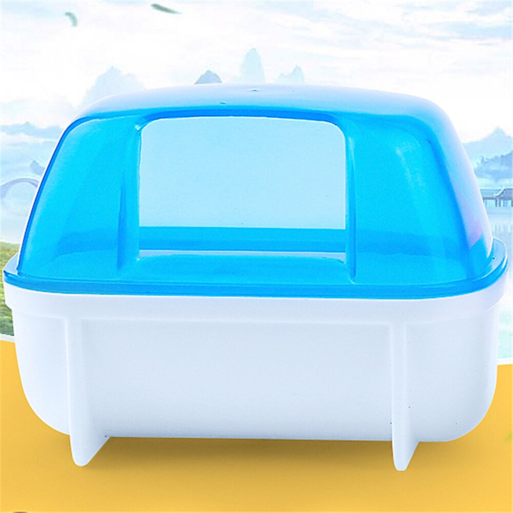 Hamster Bath Room Plastic Chinchilla Bathing Cage House Toilet Bath Salt Body Washing for Squirrel Baby Rabbit Litter Box