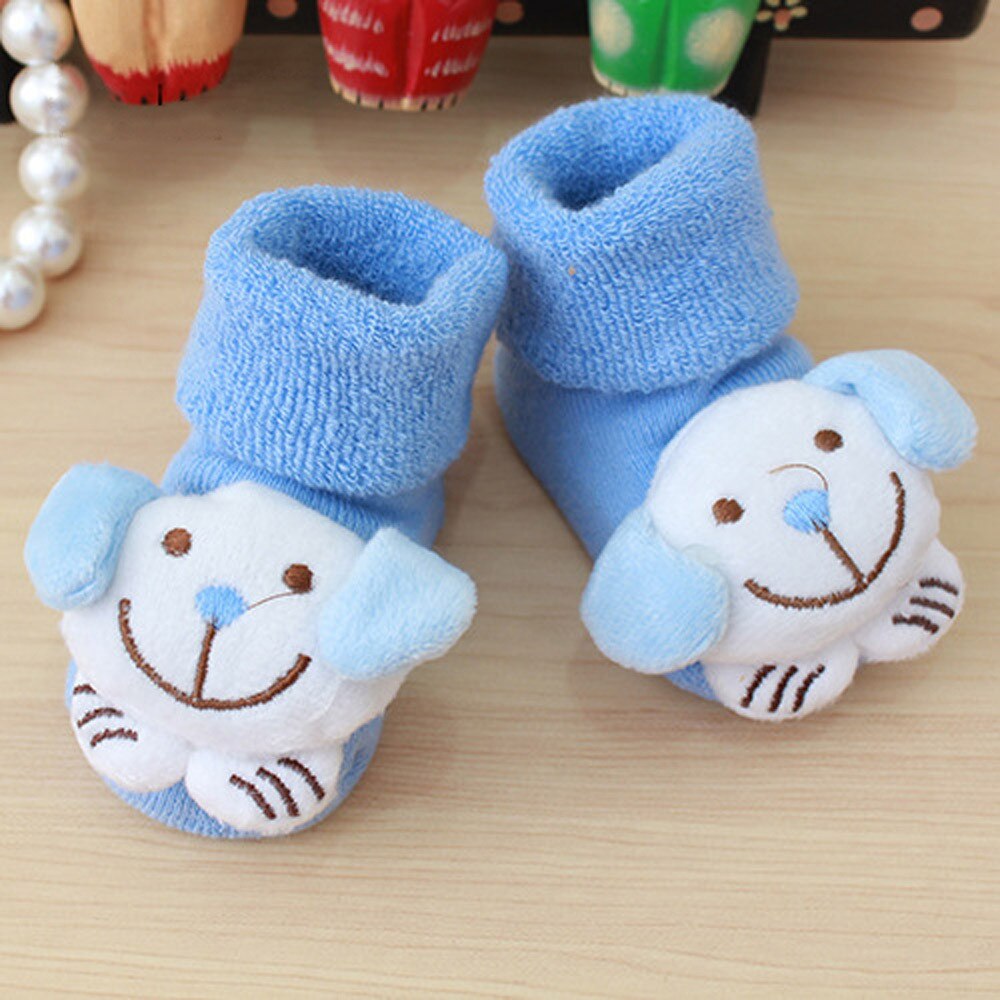 Leuke Casual Novelty Warm Baby Baby Sokken Cartoon Pasgeboren Kids Baby Meisjes Jongens Anti-Slip Warme Sokken Slipper Schoenen laarzen Voor Kid: E