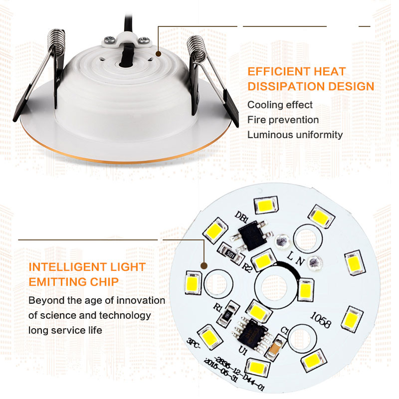 Spot LED Downlight Ceiling Lamp 7W 9W 12W 15W 18W spotlight cold white warm round recessed lamp AC 220V 240V Lighting