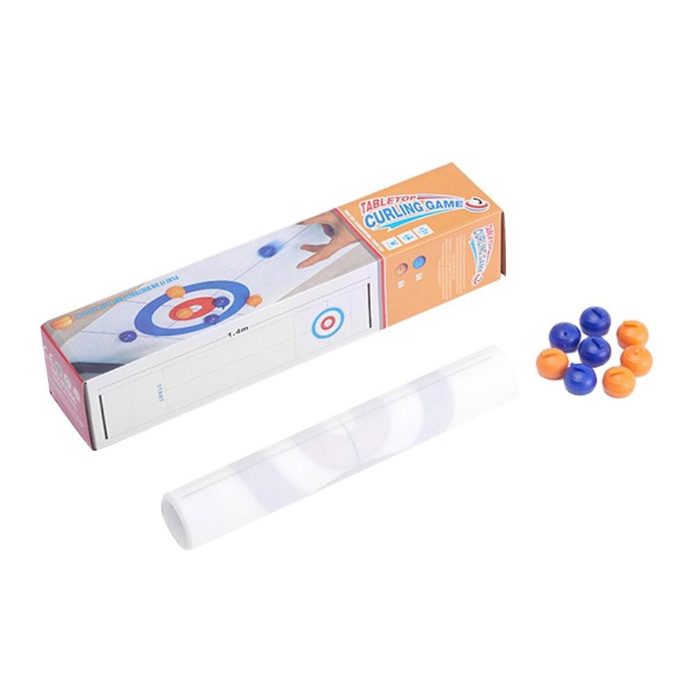 Mini Eisstockschießen Tisch Eisstockschießen Ball Spielzeug Faltbare Tabletop Eisstockschießen Spiel Für Art Erwachsene Familie Party Spiele Tabelle Spiel Wasser Krug steine: Ursprünglich Titel