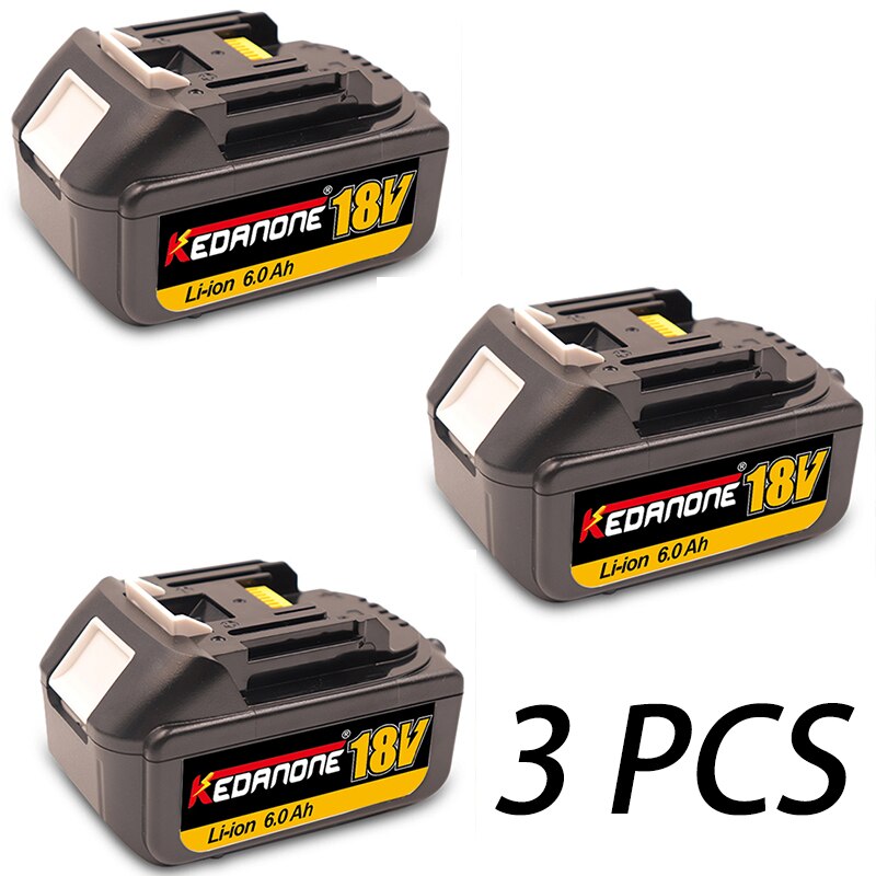 Lithium-Ion Battery 18V 6000mAh - Charger Included - for Makita BL1860 BL1850 BL1840 BL1830 LXT 400