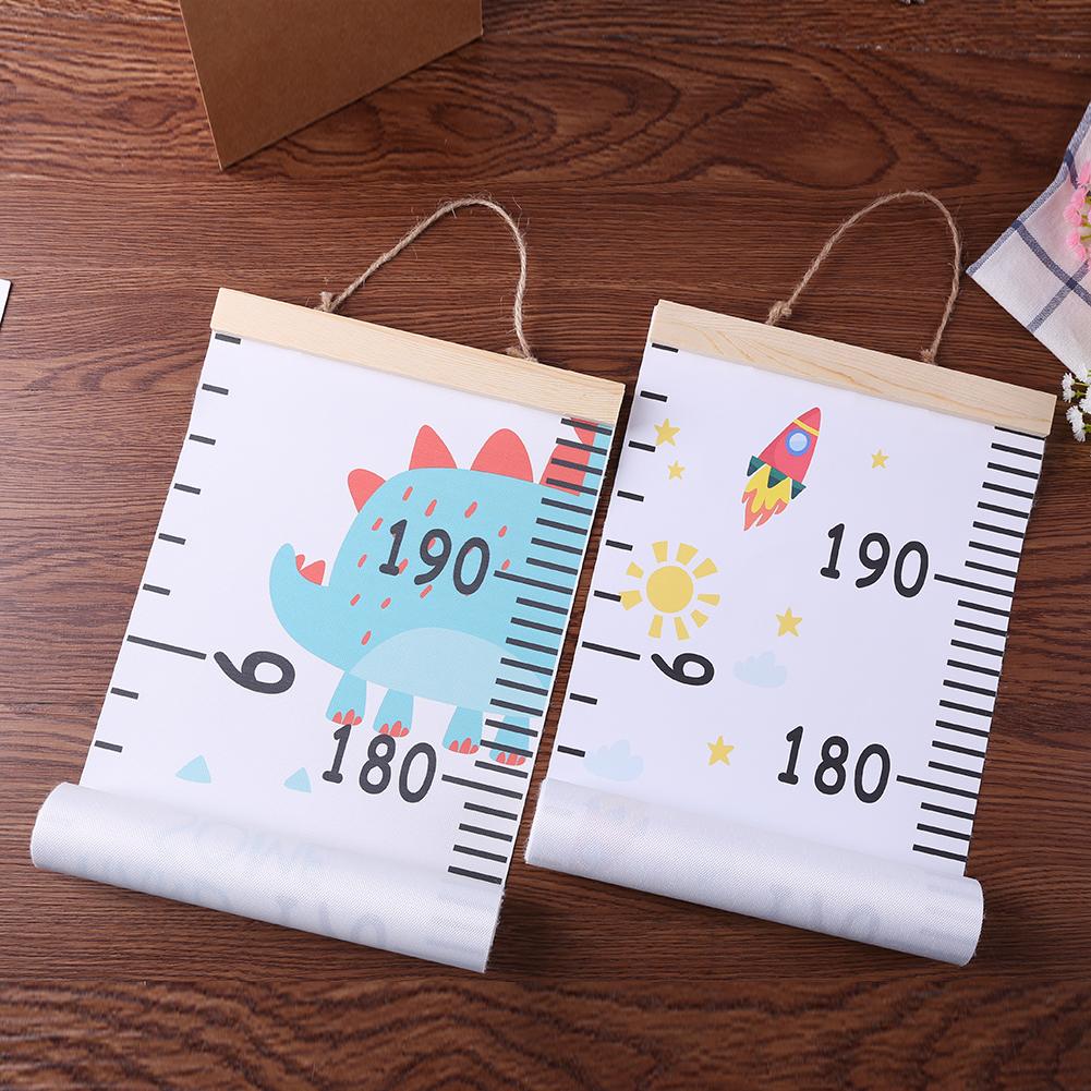 Baby Removable Height Growth Chart Ruler Wall Decor Canvas Sticker for Kids Necessary Household Infant Growth Supplies