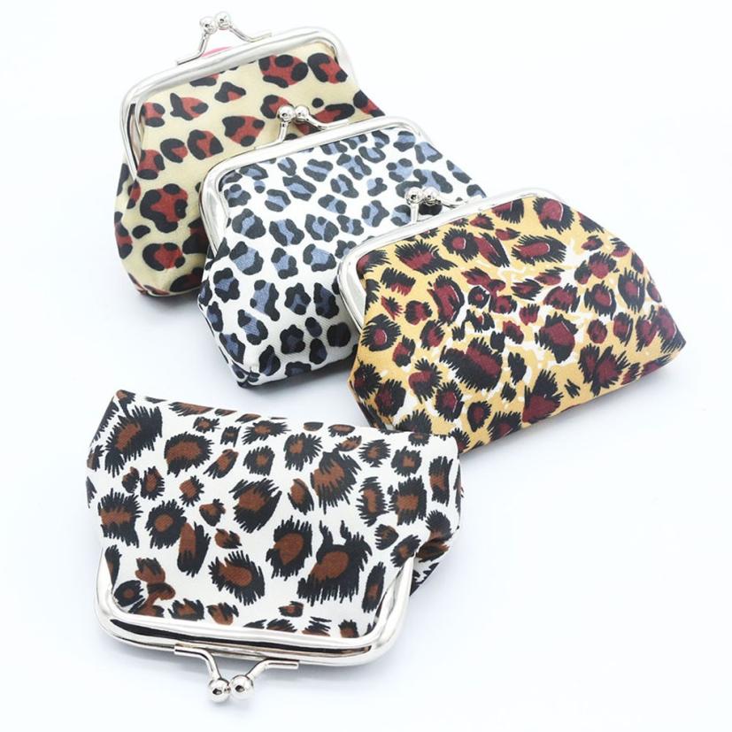 Women Coin Purses Lady Retro Vintage Leopard Hasp Small Wallet Change Pouch Key Card Holder Clutch Purse кошелек женский#Y