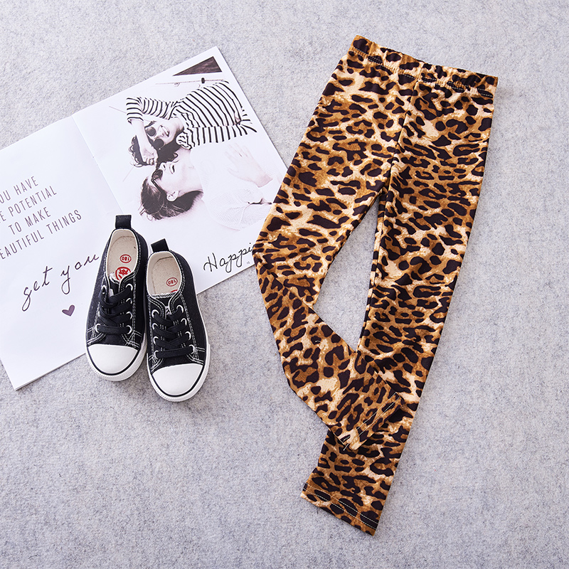 Meisjes Leggings Skinny Broek Luipaard Print Broek Kids Leggings voor Meisjes Kinderen Meisje 2 tot 8 jaar leuke lente herfst leggings
