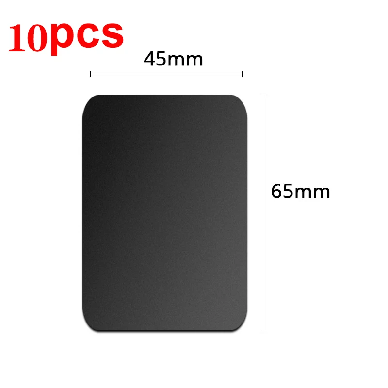 5/10 pièces plaque métallique pour support de téléphone magnétique de voiture support d'autocollant de feuille de fer universel support de support de téléphone aimant adhésif fort: Orange
