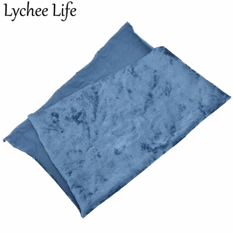 Lychee Life A4 Polyester Spandex Velvet Fabric 29x21cm Colorful Flexible Cloth Fabric DIY Handmade Sewing Accessories Supplies: 4