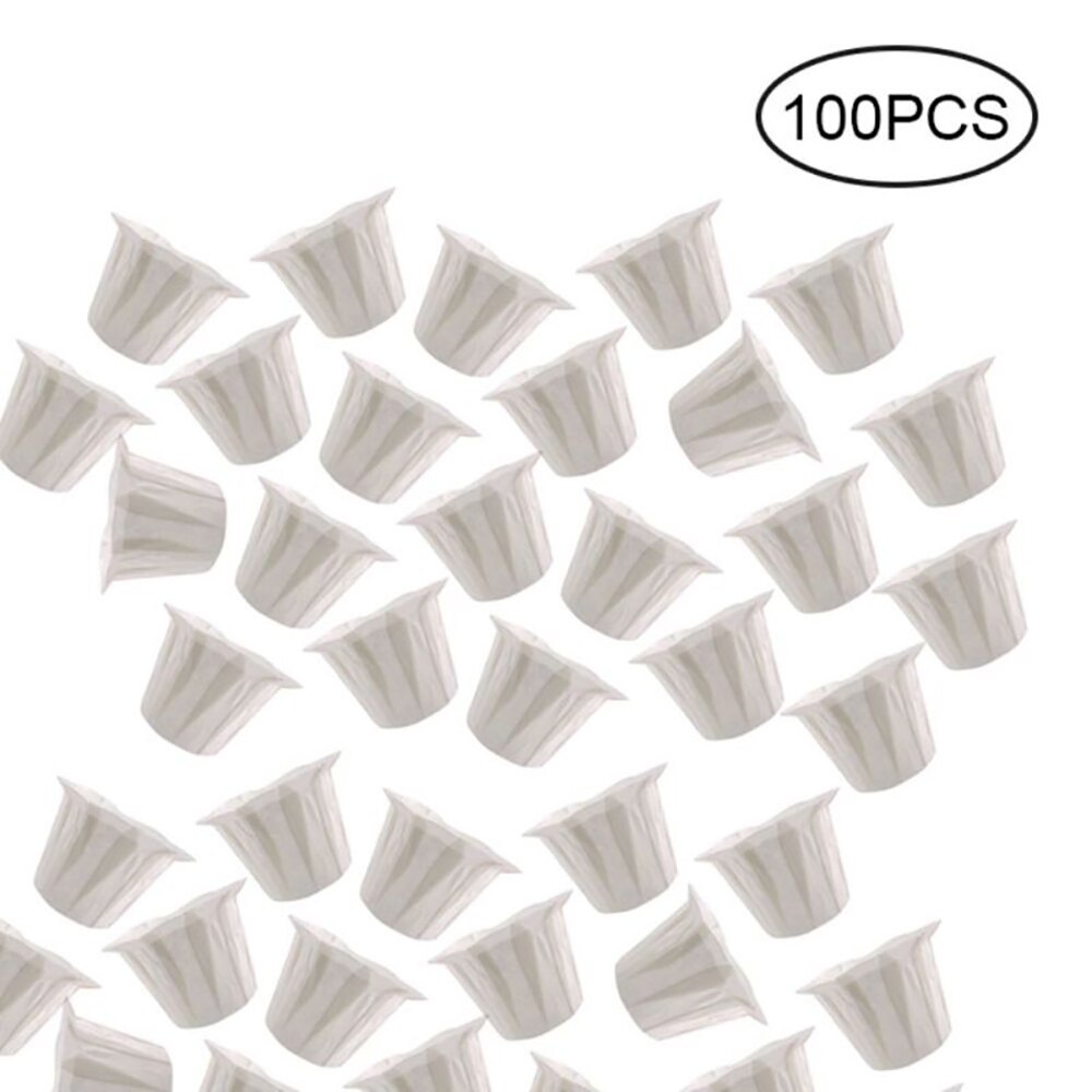 100 Stuks Wegwerp Koffie Papieren Filters Kopjes Enkele Serveren Papieren Filters Cups Vervanging Koffie Filters: Default Title