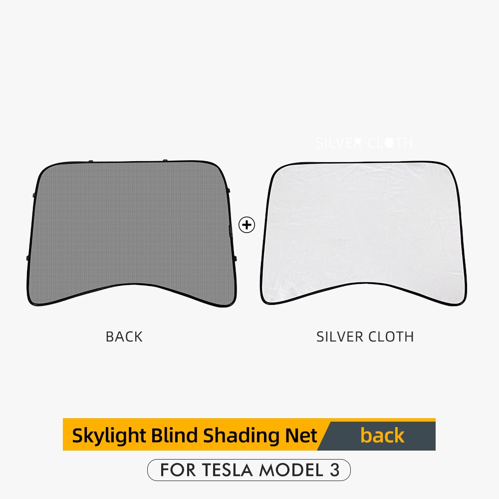 Haloperformance modell 3 bil solskjerm bak for tesla modell 3 tilbehør tak takvinduer tesla modell tre: Tilbake 1