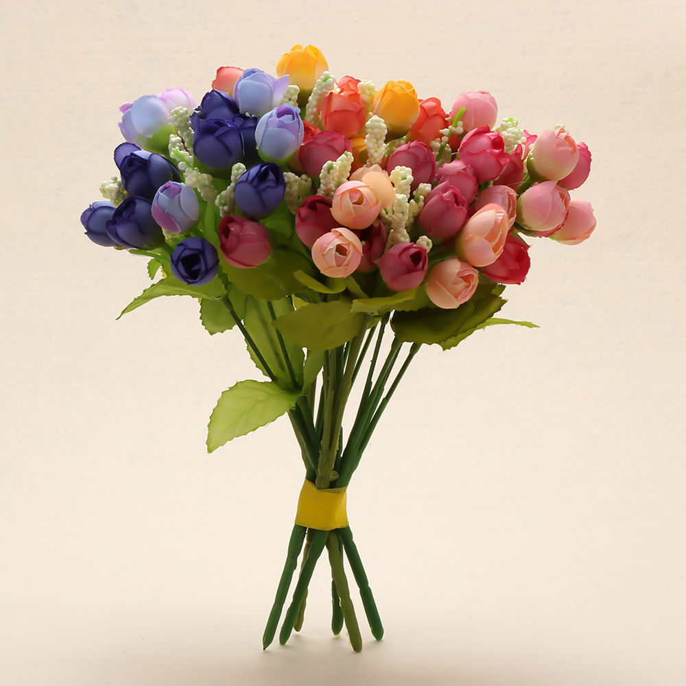Valentijnsdag 30Yard 12Mm Zelfklevend Papier Tape Bloemen Stem Voor Garland Kransen Diy Ambachtelijke Kunstmatige zijde Bloem Decoratieve