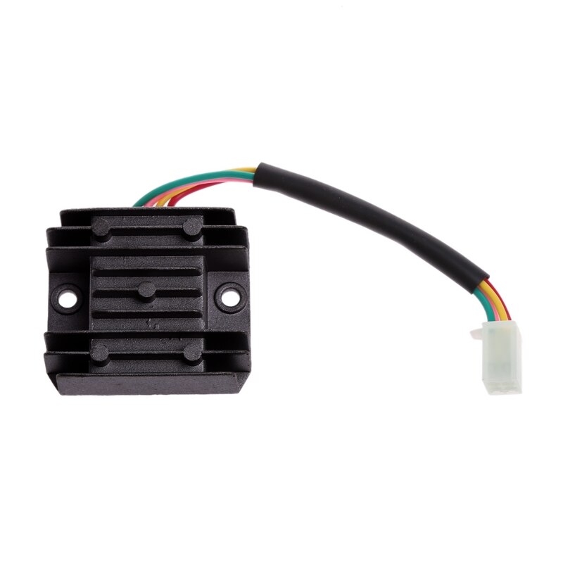 ATV GY6 50 150cc Scooter 4 Wires Voltage Regulator Rectifier Motorcycle Boat: Black