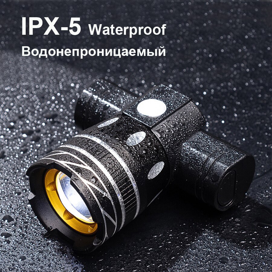 NEWBOLER 800LM Taschenlampe Für Fahrrad T6 Zoom LED Scheinwerfer USB Ladung Fahrrad Front Licht Set Wasserdicht Rücklicht Bike Accessorys