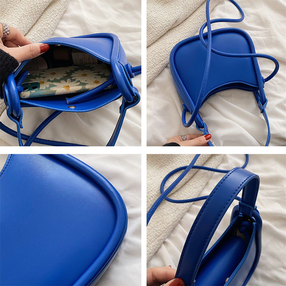 Burminsa Trendy Small Armpit Shoulder Bags For Women Brand Half Moon Crossbody Ladies Purses And Handbags Spring 2022