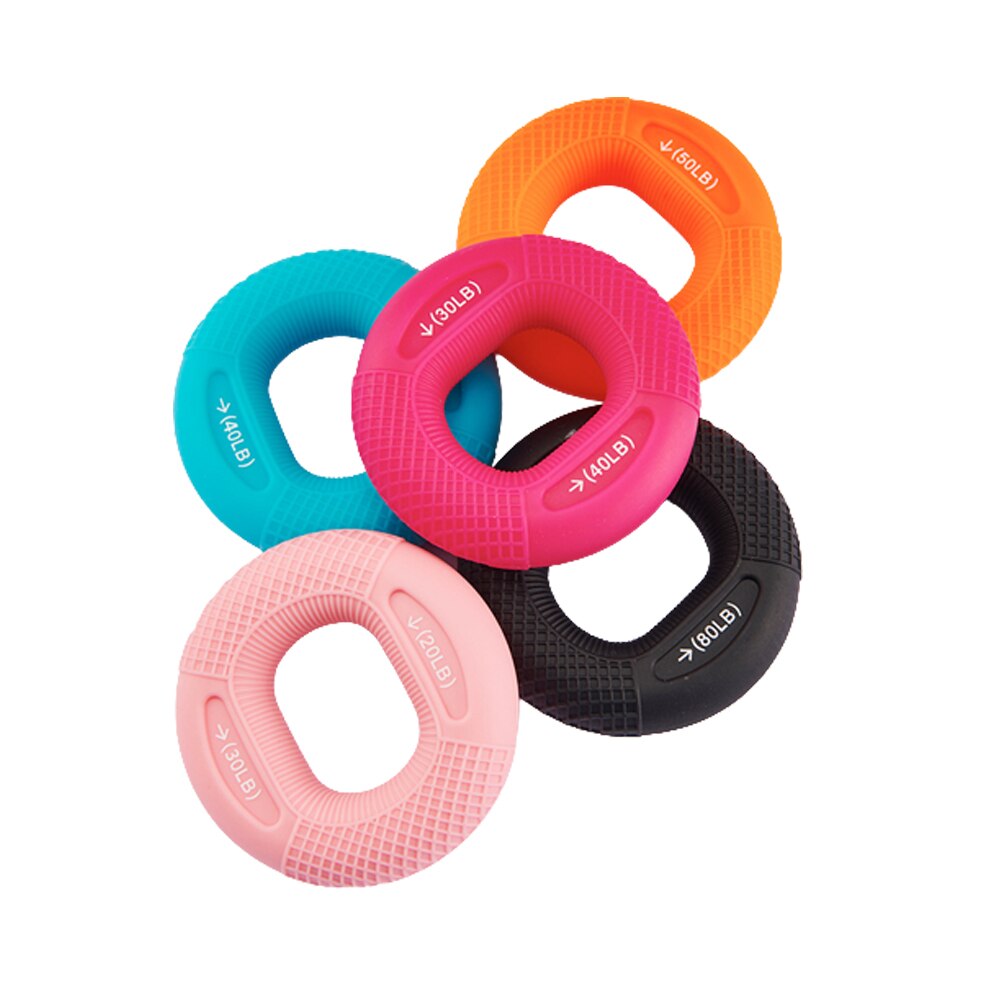 Anillo de agarre de mano ajustable de silicona, expansor de entrenamiento de fuerza y agarre, anillo de goma, entrenamiento de potencia muscular, ejercicio, gimnasio, Fitness