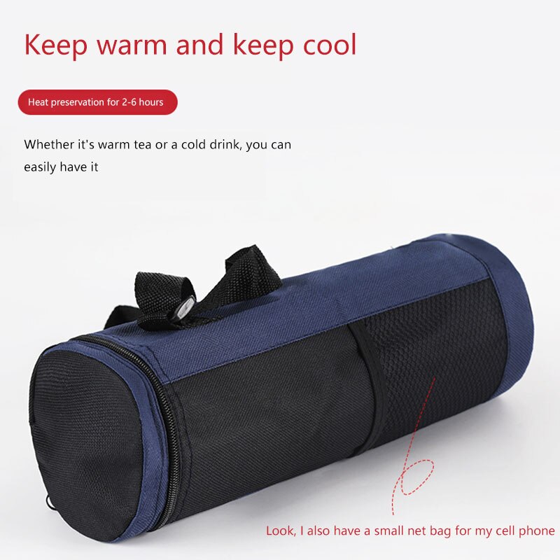 Water Bottle Cooler Tote Bag Insulated Holder Carrier Cover Pouch High Capacity Insulated Cooler Bag Traveling Camping Hiking