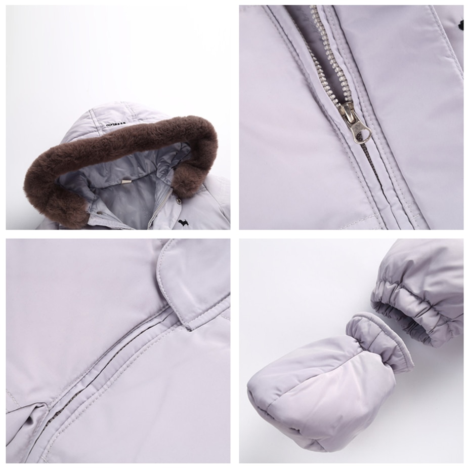 Officiële orangemom-winkel baby winter romper eendendons baby sneeuwpak kind jumpsuit kinderen bovenkleding warme overalls voor meisjes