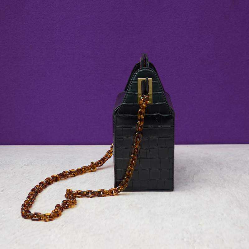 Krokodil Leder Handtasche Kasten Tasche Frauen Abend Party Tasche Braut Hochzeit Tote Tasche umhängetaschen schulter tasche
