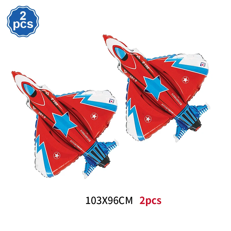 Airplane Foil Balloon Set 32in Number Balloons Banner Kids Boys Girls Airplane Birthday Decorations Aviator Baby Shower Supplies: army green