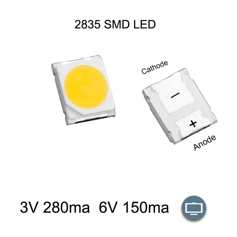 LED Backlight 1210 3528 2835 3V 280Ma Cool White for LG Innotek LCD Backlight LED TV