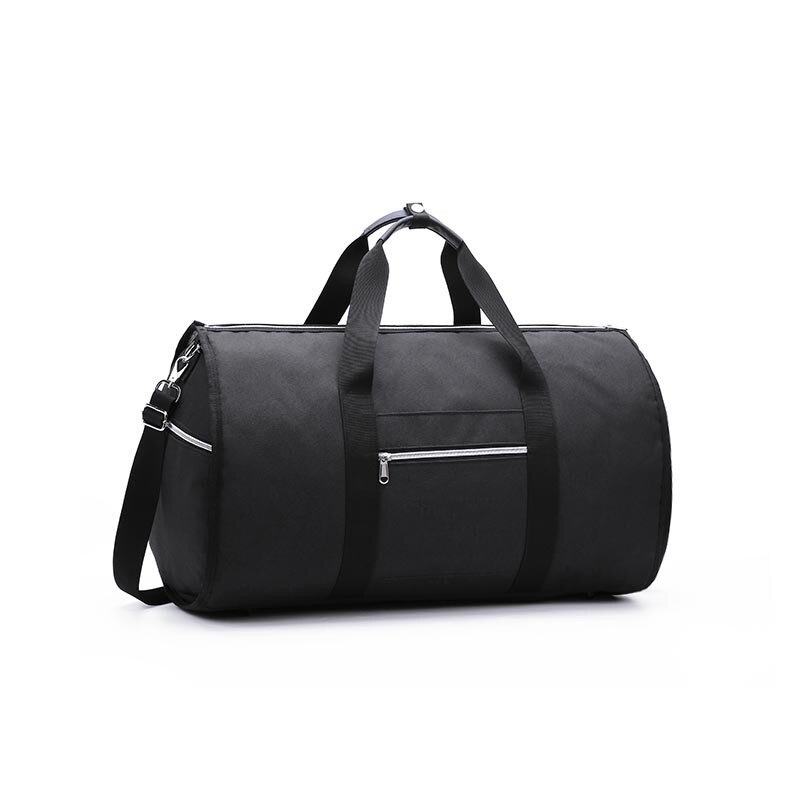 Tragbare zylinder reisetasche große kapazität falten anzug tasche multifunktionale lagerung tasche Geschäft reisetasche: Schwarz