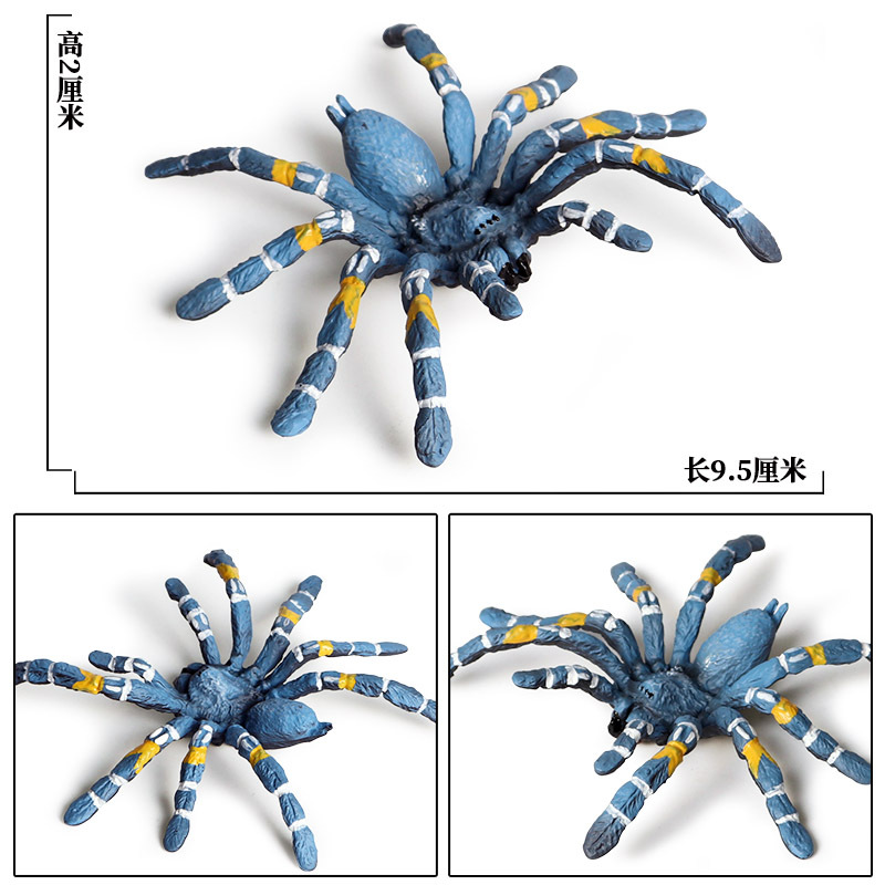 Halloween Simulation Plastic Horror Black Spider Model Joking Tricky Birthday Toys DIY Decoration Party Ornaments Props