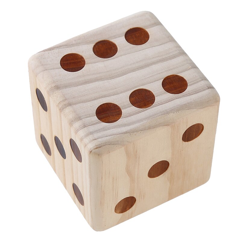 Houten Dobbelstenen D6 Zijdige Dobbelstenen 9Cm Digitale Point Cubes Ronde Hoek Voor Kid Speelgoed Bordspellen Houten 1 Pc Veiligheid Speelgoed