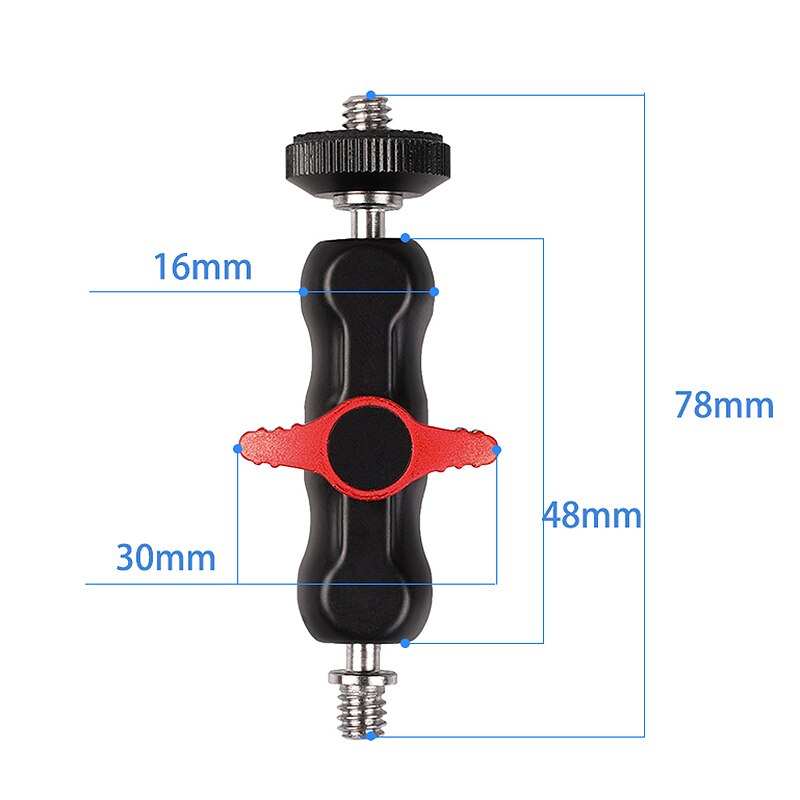 Braço de ic super da braçadeira da montagem da bola da braçadeira da cabeça da bola da multi-função com a linha 1/4inch-20 para o monitor do equipamento da gaiola da câmera