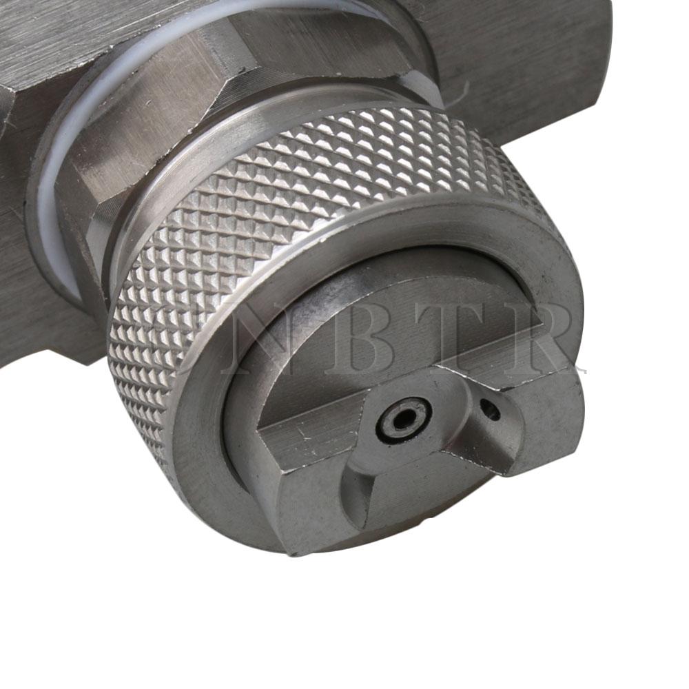 Justerbart luftförstoftande dimmunstycke dimmunstycke extern blandningstyp